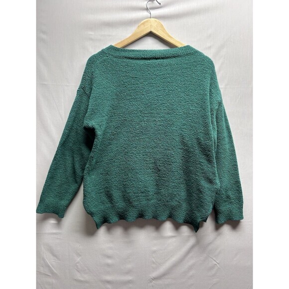 Ekouaer Women’s Small 2 Piece Fuzzy Pajamas Lounge Set Green - Picture 7 of 12